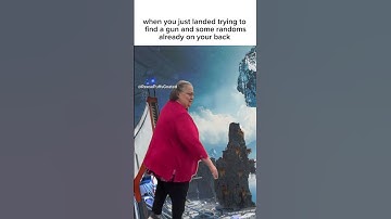 When you just landed trying to find a gun and some randoms are following you #gamingcommunity