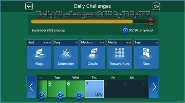 【Microsoft Minesweeper Online】  Daily Challenges Sep 07, 2023