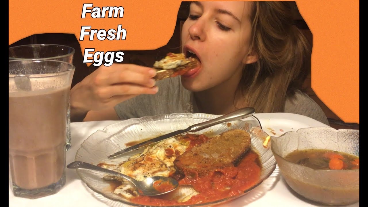 Farm Fresh Eggs 🍳 and Toast | MUKBANG