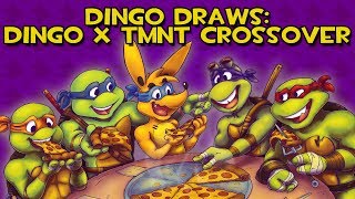 Dingo Draws: Dingo X TMNT Crossover 🐢🐢🍕🐕🐢🐢 [Time Lapse Drawing]