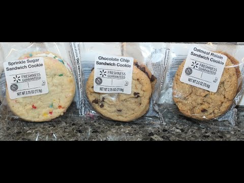 Walmart Sandwich Cookie: Sprinkle Sugar, Chocolate Chip & Oatmeal Raisin Review