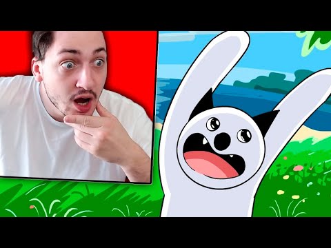 Новый Майнкрафт для нубов, часть 1 "Выживаем первые две ночи" - реакция Градуса и Райма