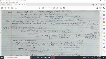 Plasma Physics II Lecture 2 Non Linear Effect- Bohm Sheath Criterion by Mr. Roshan Chalise