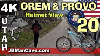 OREM PROVO UTAH BIKE HELMET VIEW 4K Bike Road Tour 20 USA Cycling JBManCave.com