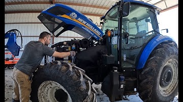 Tractor Maintenance Day - Changing Oil and Filters on my New Holland PowerStar 120