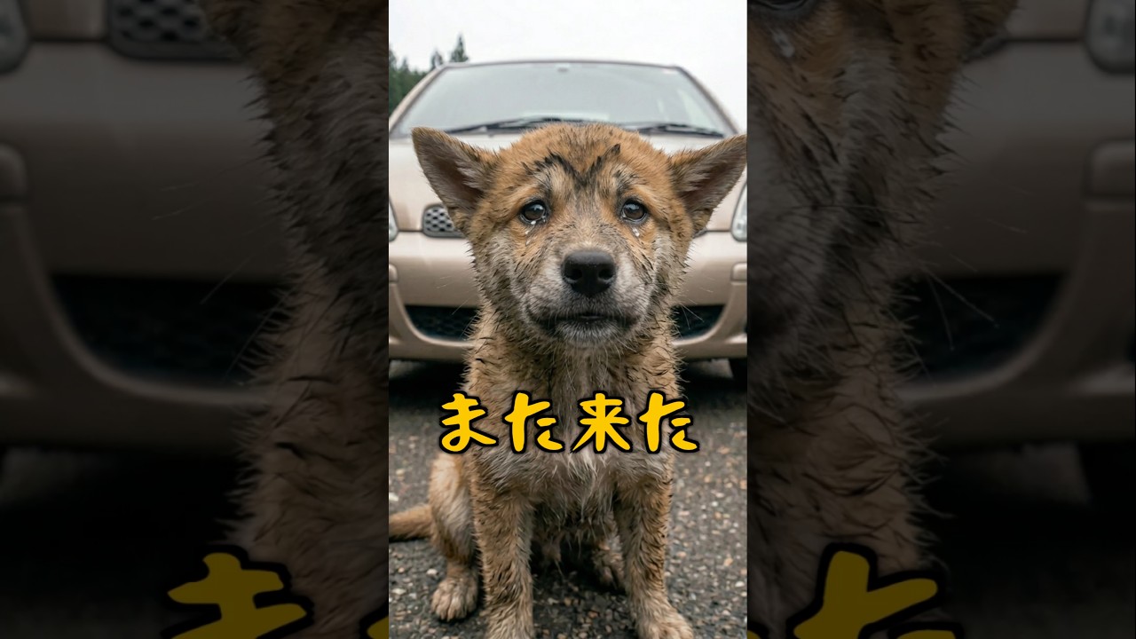 二度捨てられた子犬、それでも追いかけてきた