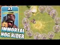 Clash Of Clans - IMMORTAL LVL 7 HOG RIDERS!! ( x16 healers Troll raids)