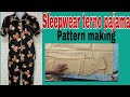 Terno Pajama Sleepwear Pattern