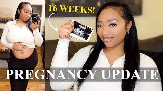 16 WEEK PREGNANCY UPDATE: Belly Shot, Nausea, Prenatal Vitamins &amp; Baby&#39;s Growth!