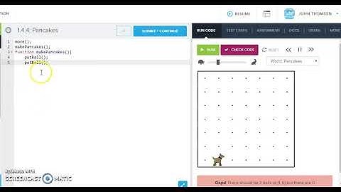 Karel Makes Pancakes