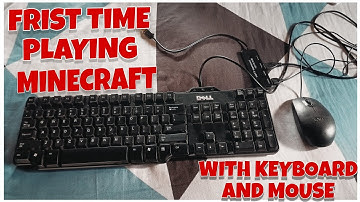First time playing Minecraft with keyboard and mouse | Minecraft Gameplay |