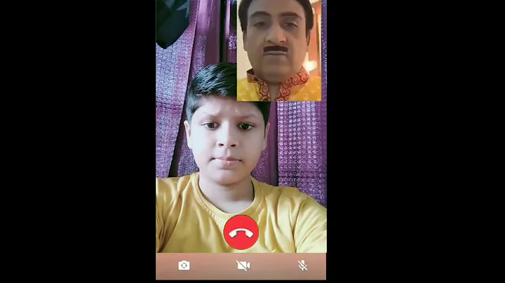 #video call... jethalal wishing happy birthday !!! full tutorial video in the description!!! - DayDayNews