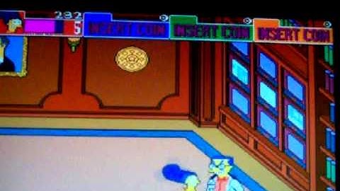 Mame 32 Emulator The Simpsons Arcade Gameplay Marge Playthrough Part 3