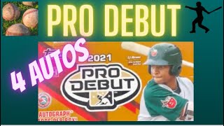 2021 Topps Pro Debut Hobby Box 4 AUTOS! ** Great Value Fun Minor League Product $65 Per Box! **
