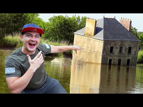 Видео: Нашли затонувший дом миллионера! Жуткие находки под водой!