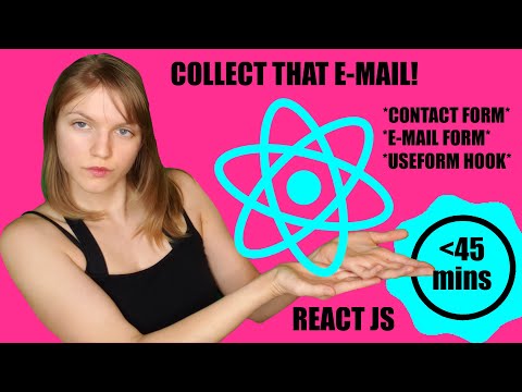 React E-mail Collector & Contact Form | React JS Website Tutorial Pt 2