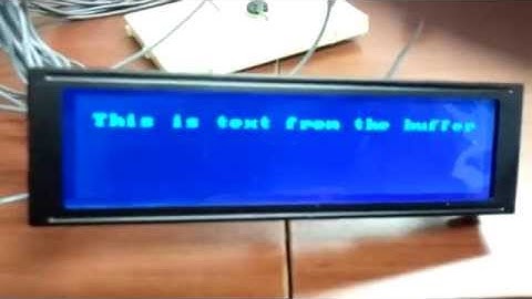 MPC2000 Prototype Display (Memory Test)