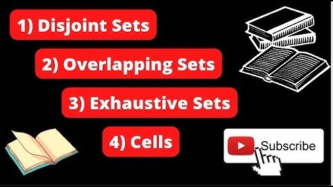 Exhaustive Sets | Cells | Disjoint Sets | Overlapping Sets