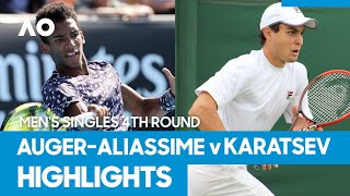 Felix Auger-Aliassime vs Aslan Karatsev Match Highlights (4R) | Australian Open 2021