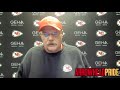 Andy Reid speaks to the media after Chiefs' 26-17 win over the Bills