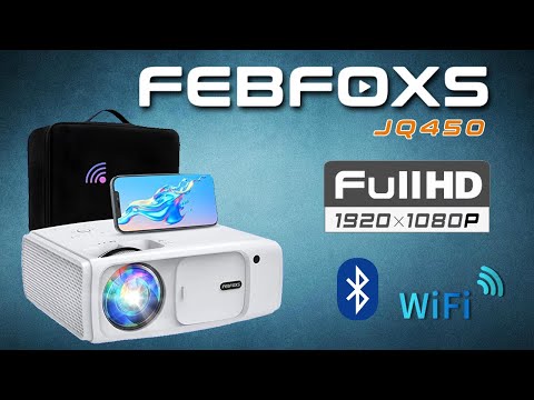 FEBFOXS JQ450 Native 1080p Bluetooth Wi Fi Projector Review