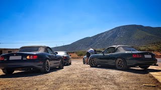 Skids, drifts & donuts with Miatas and friends