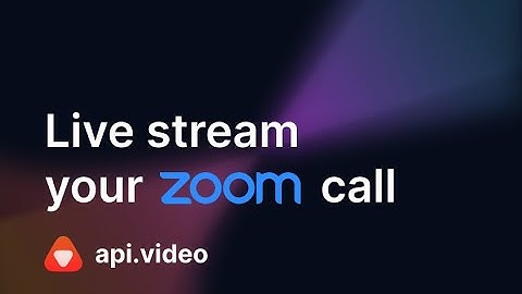 Tutorial: Live stream your Zoom call