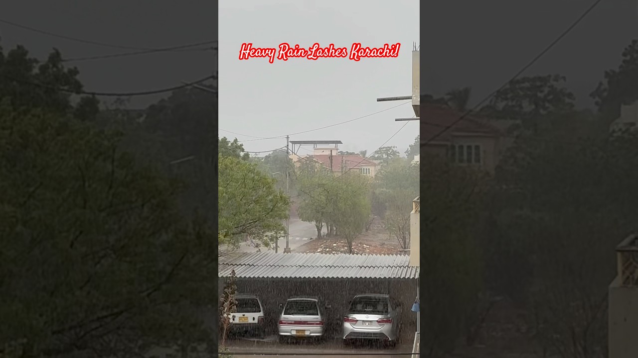 Heavy Rain Lashes Karachi. ⚡️⛈️