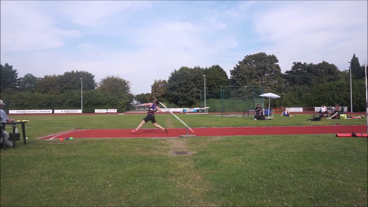 First javelin throw competion after 2 month revalidation - YouTube