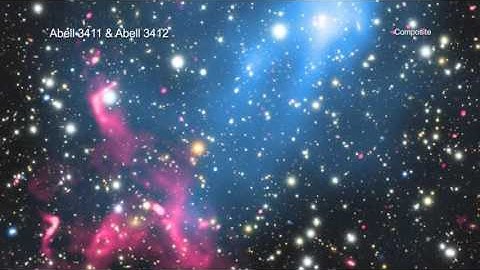 Violent Galaxy Cluster Collision Creates Particle Beam | Video