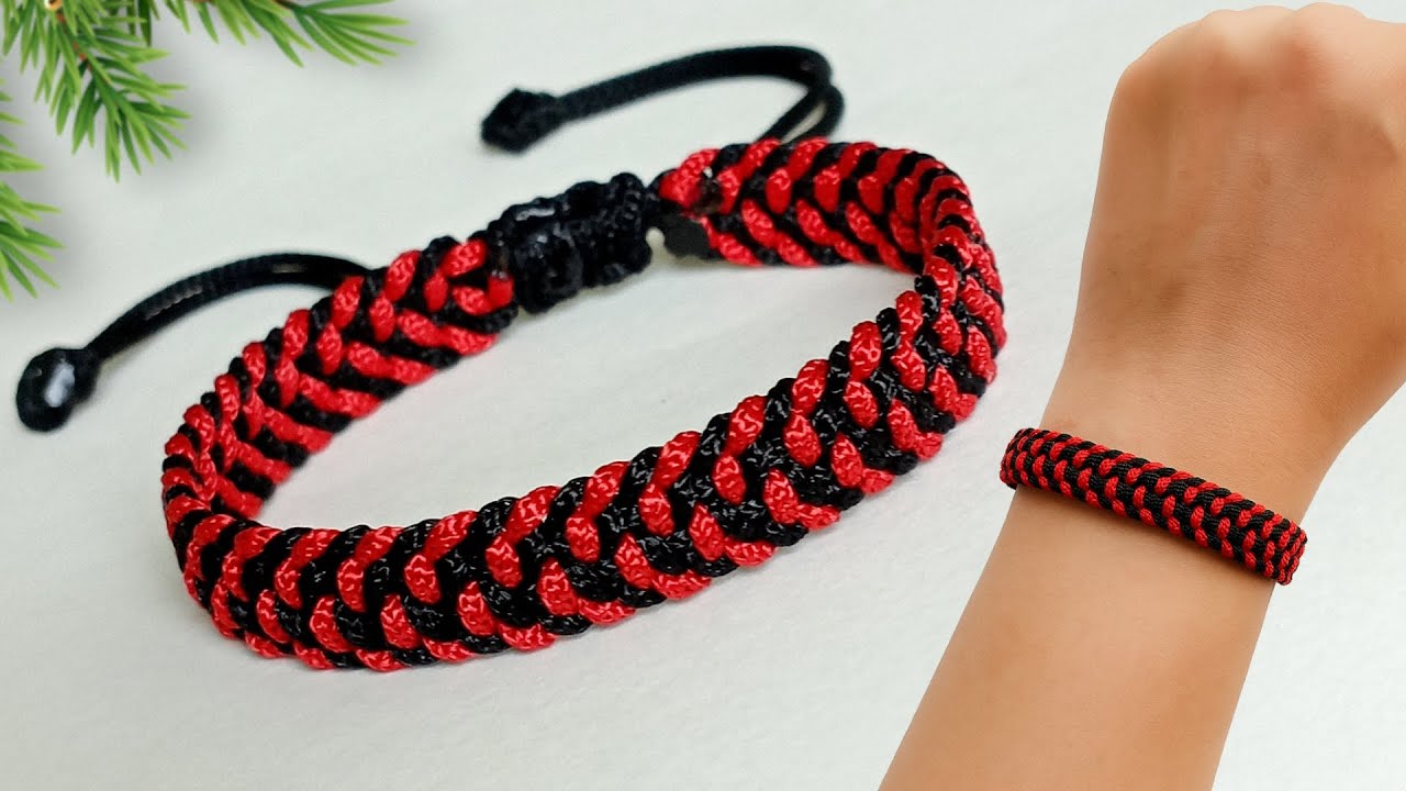 Bracelet making with thread || how to make bracelet at home with thread || DIY || handmade bracelet