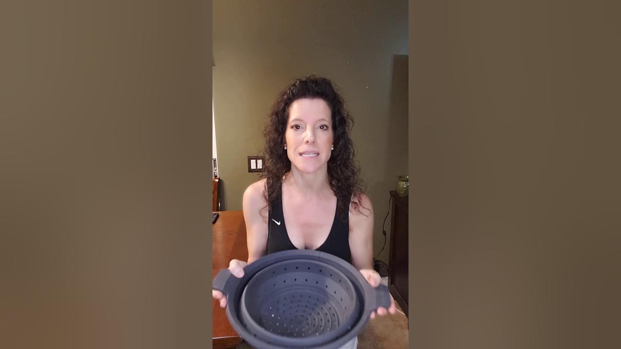 Pampered Chef Silicone Collapsible Steamer Strainer 2742 YouTube