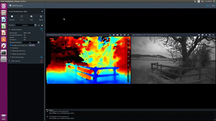 First Flight.  Intel RealSense D435 Depth Camera on Jetson TX2 UAV