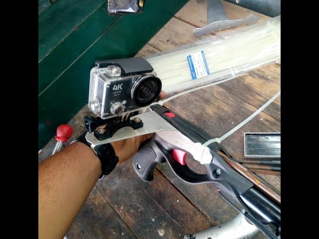 Hand made Speargun GoPro Mount - DIY Support fixation GoPro sur
