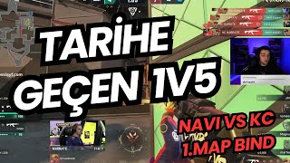 Tari̇hi̇n En İyi̇ 1V5Leri̇nden Bi̇ri̇si̇ Bu Maçta Kc Vs Navi 1Map Bind Valorant Emea