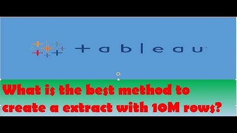 #howtocreateemptyextractintablau,#Emptyextract