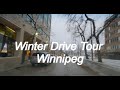 Mostly Cloudy Winter Drive Tour - Health Science Centre Winnipeg Manitoba Canada 4K 24fps HD Video