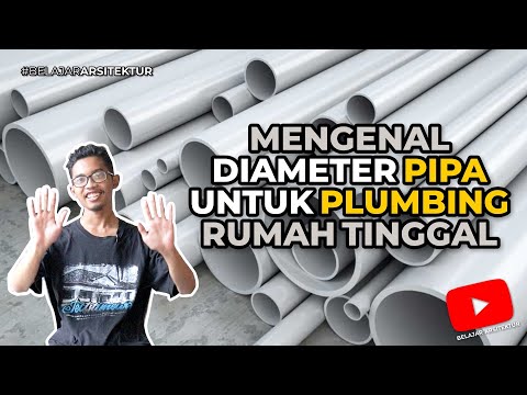 Video: Berapa diameter pipa saluran pembuangan?