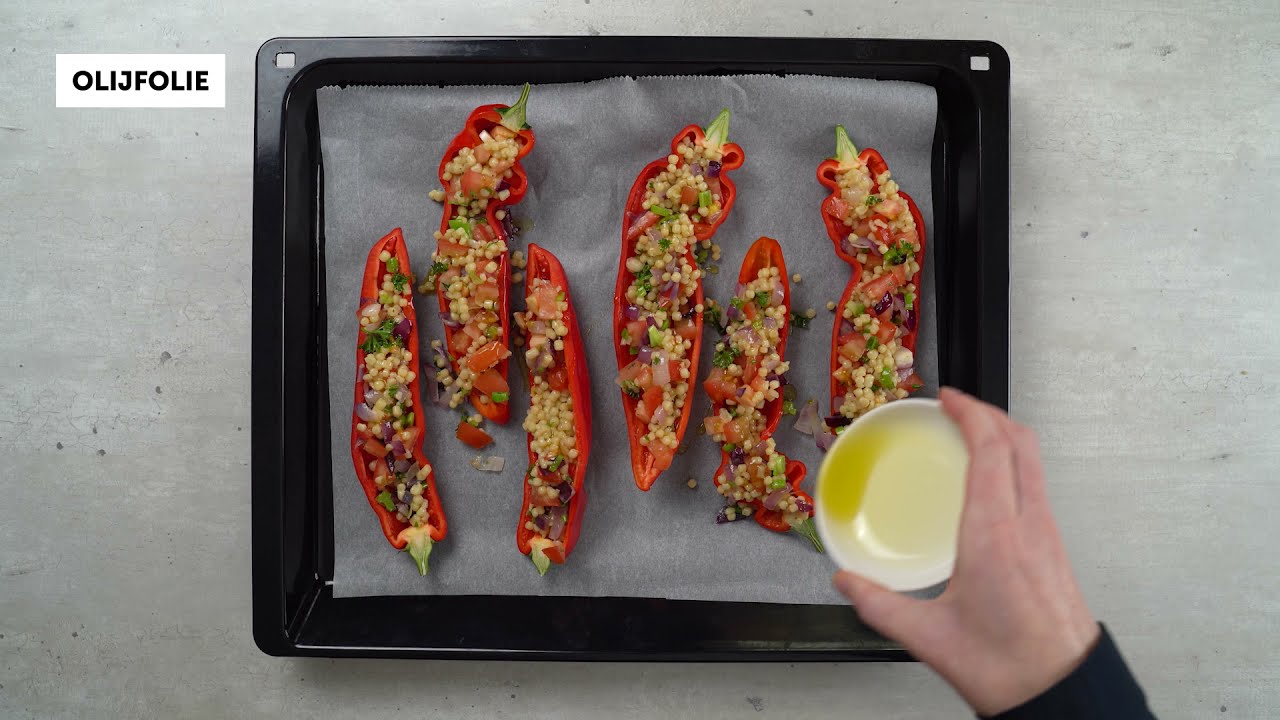Recept voor de Feestdagen: Gevulde Puntpaprikas