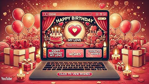 Romantic Birthday Wishes Website for Your Girlfriend/Boyfriend! 🎂✨ (HTML, CSS, JS, Animations)