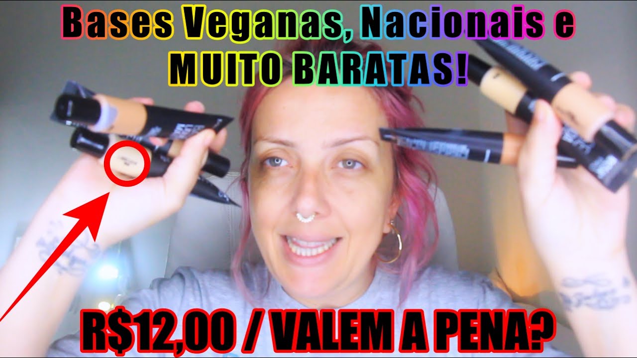 cosmeticos veganos porto alegre BASES MATTE VEGANAS E NACIONAIS POR 12,00. MAIS VAIDOSA PRO Por Nicole Make