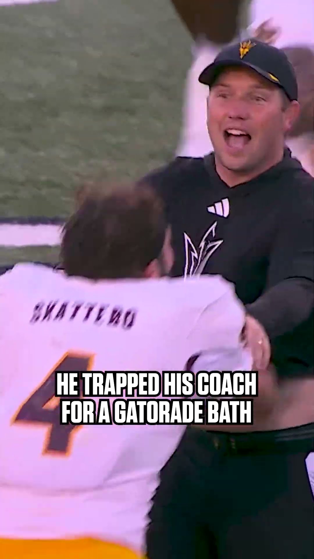 Trapping your coach is WILD ? #cfb #football #arizonastate #arizona