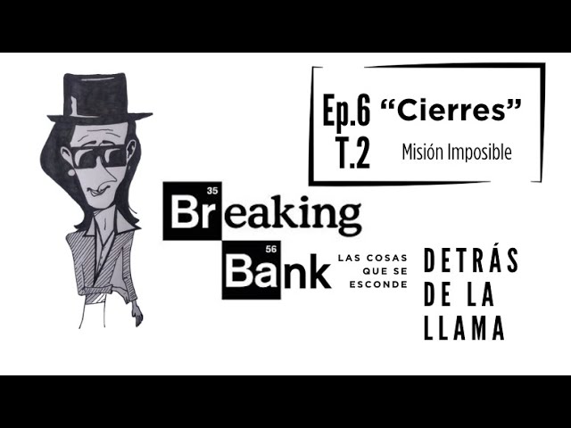 Episodio Breaking Bank sobre los cierres de oficinas Banco Santander: personas trabajadoras cargando cajas y atendiendo clientela a la vez, simbolizando la sobrecarga laboral y el caos operativo.