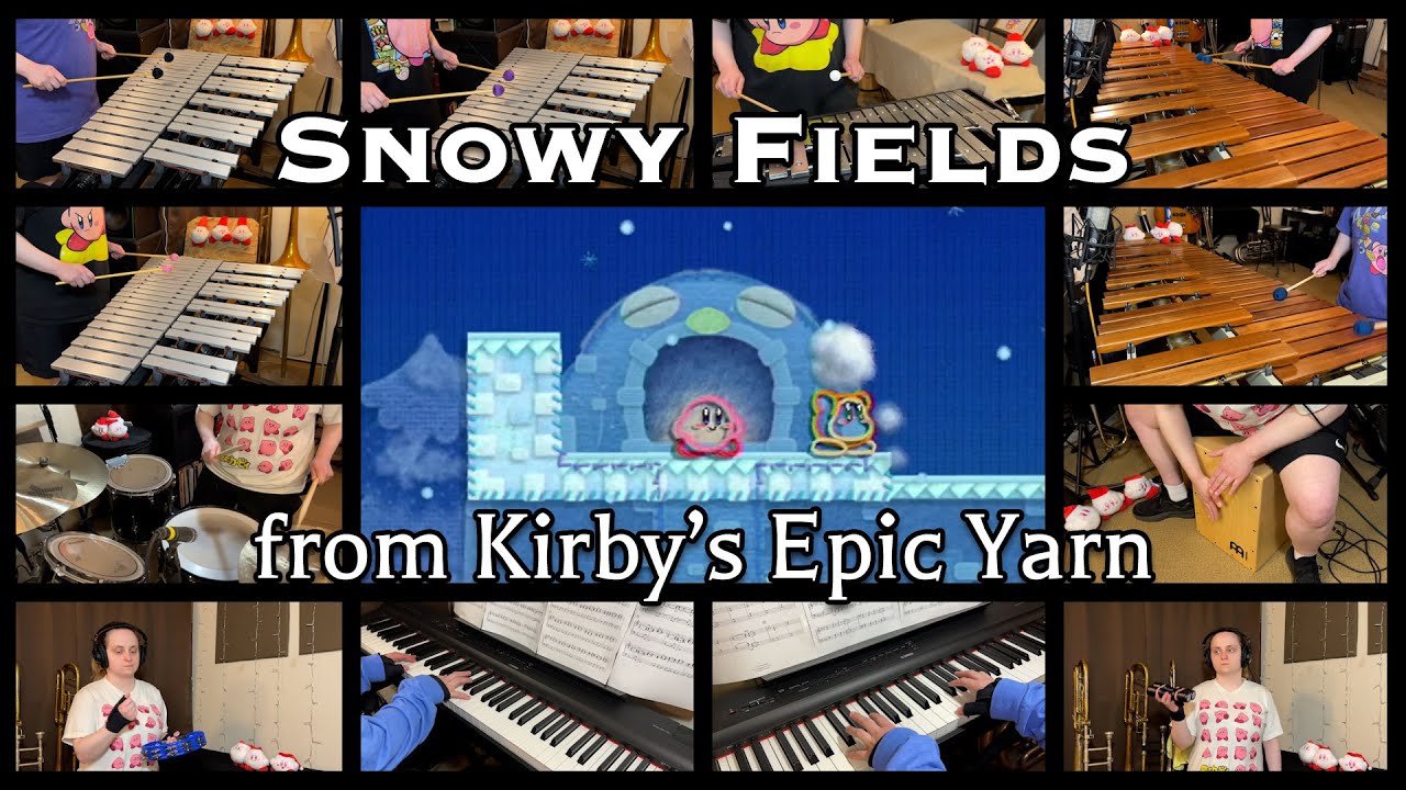 Snowy Fields - Kirby's Epic Yarn (Percussion Ensemble Cover) | V-Ron Media #SoundoleChillOut2024