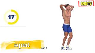 اقوى تمارين الكارديو لتنشيف الجسم من الدهون ونحت العضلات في البيت Cardio Workout