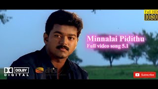 Video thumbnail of "Minnalai Pidithu  { Shahjahan } Tamil  True  Dolby Digital 5.1 surround  1080p Full  HD Video Songs"