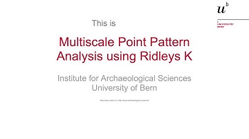 23 - Multiscale Point Pattern Analysis using Ridleys K