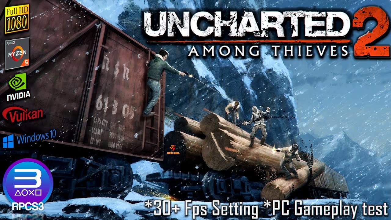 RPCS3 Uncharted 2 Among Thieves PC Gameplay, Playable