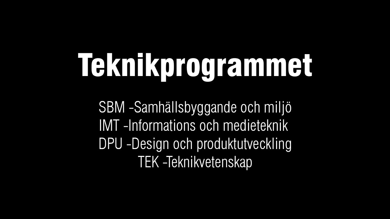 Teknikprogrammet
