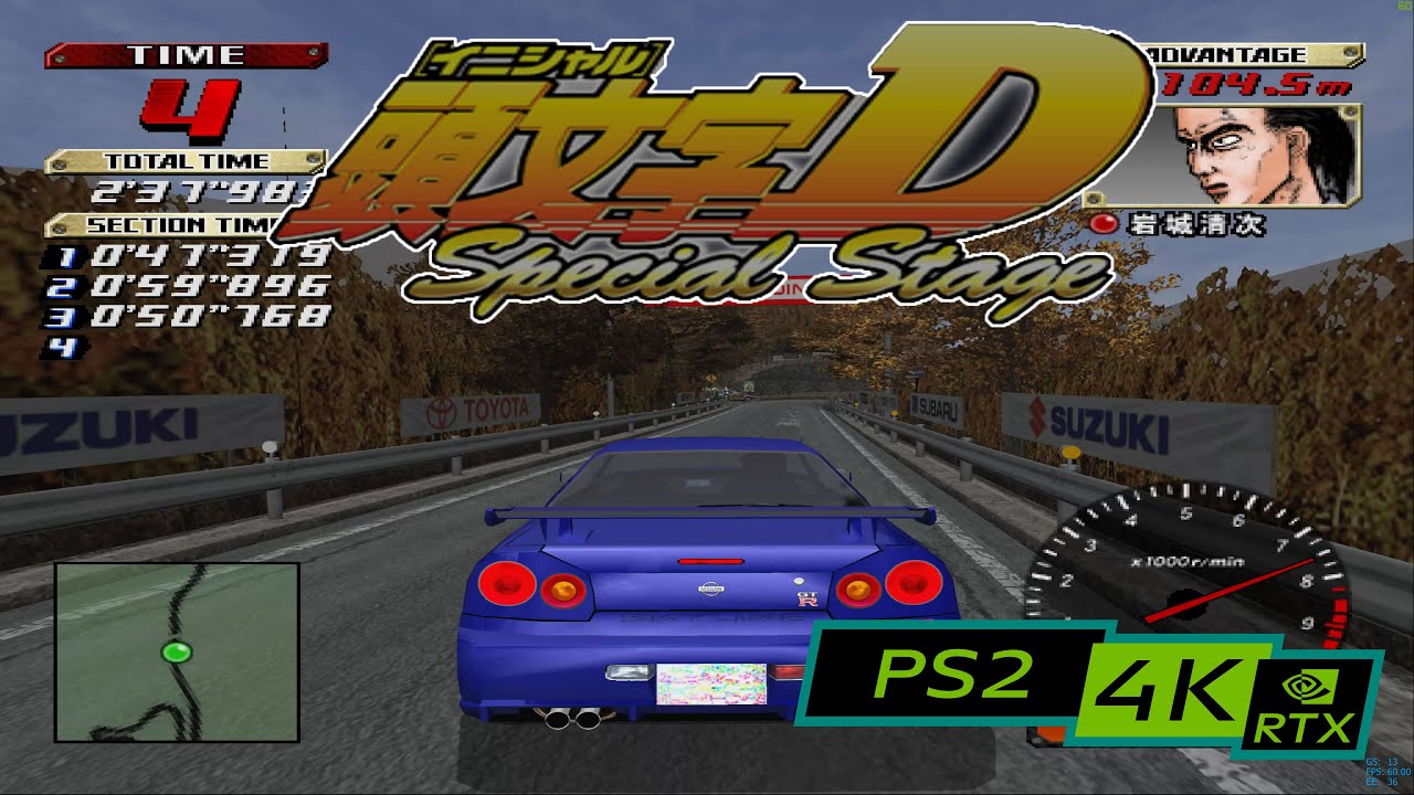 Initial D Special Stage 4k Ps2 Emulator Pcsx2 Rtx 80ti Youtube